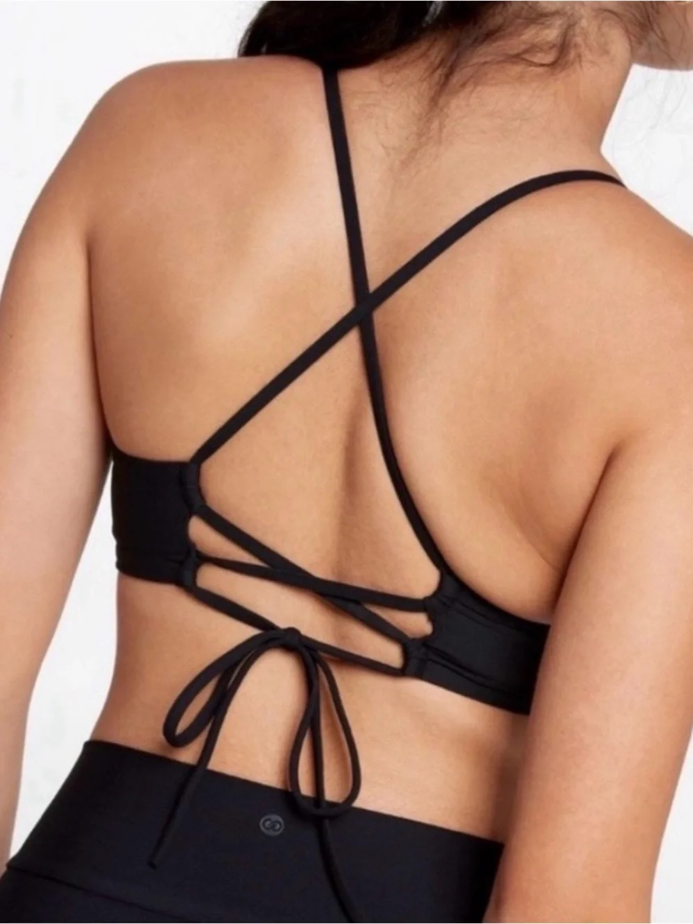 CALIA Women's Swim Scrunched Tie Back Bikini Top Bundle of 2
